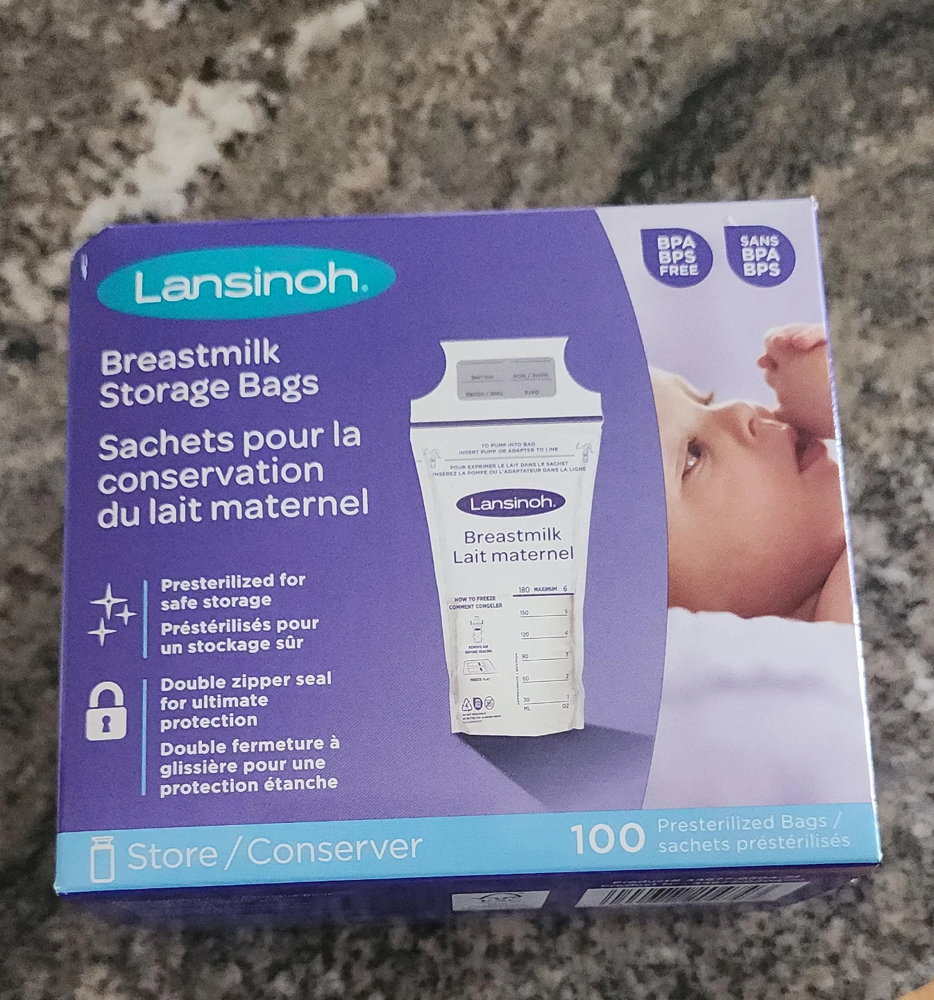 Lansinoh Breastmilk Storage Bags - 100 Count