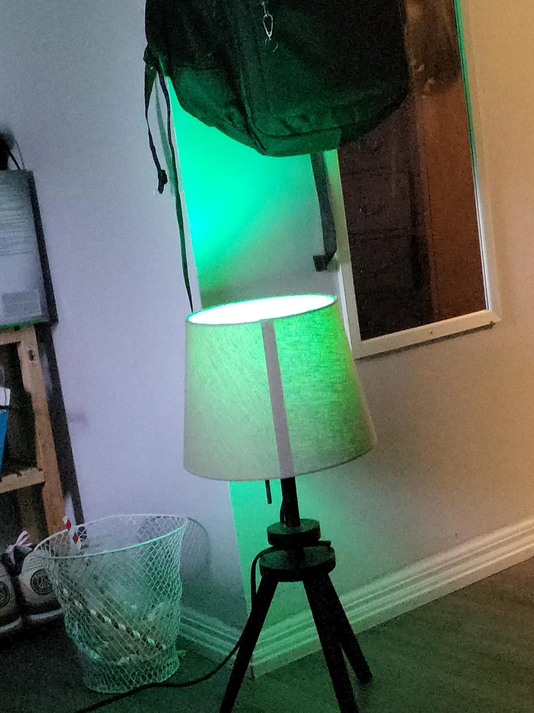 Tripod Floor Lamp with Linen Shade