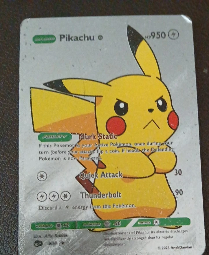 Pikachu Pokemon Card - HP 950🌱