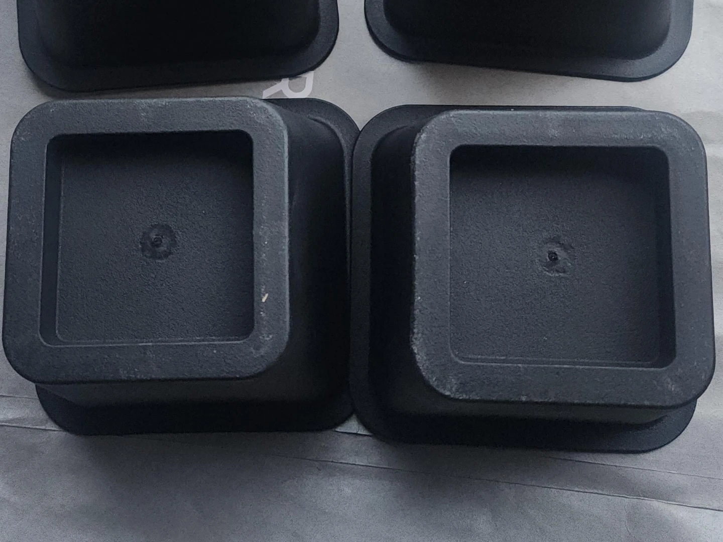 Set of 4 Black Bed Risers