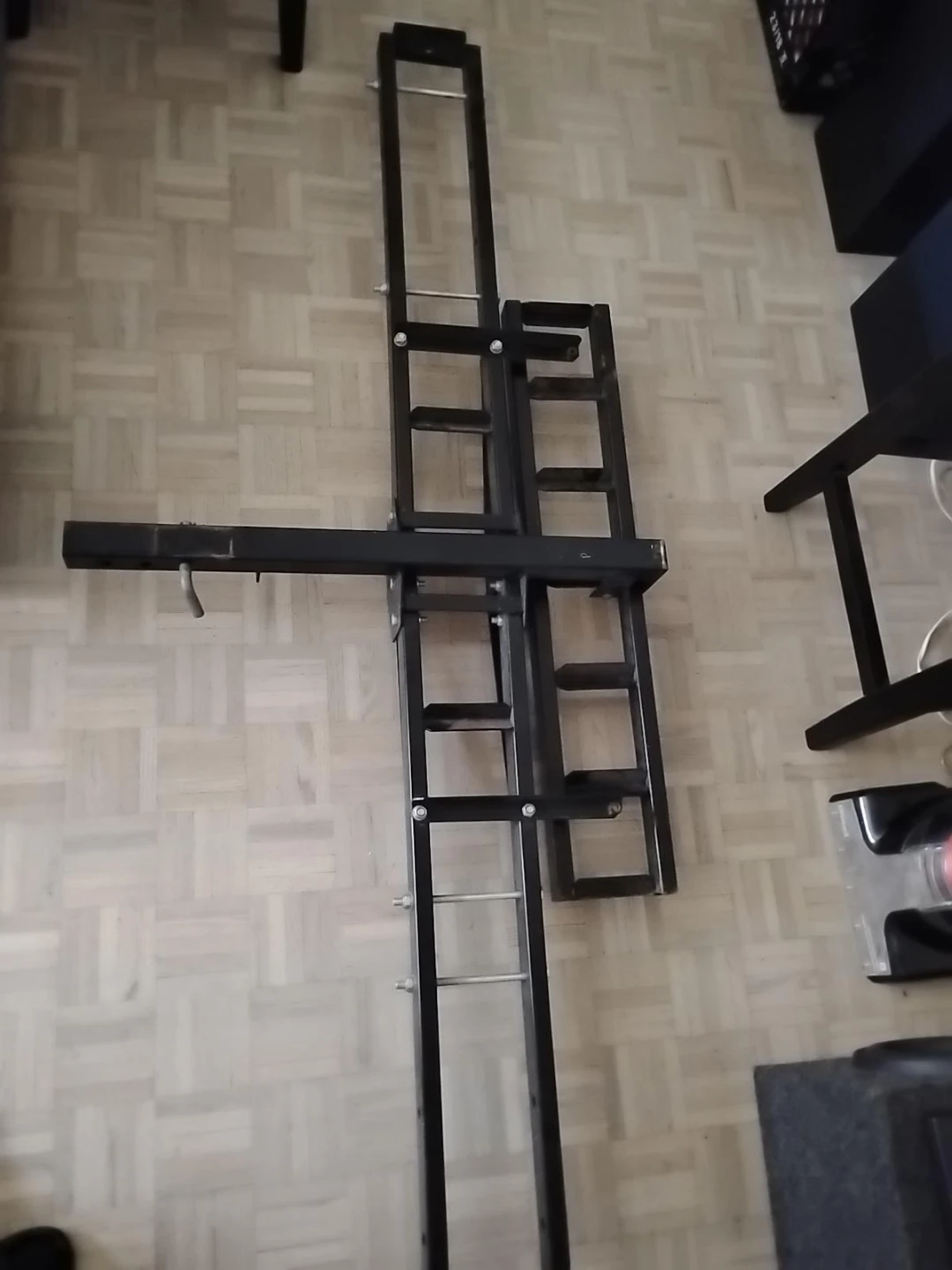 Motorcycle Wheel Chock Carrier Hitch Mount