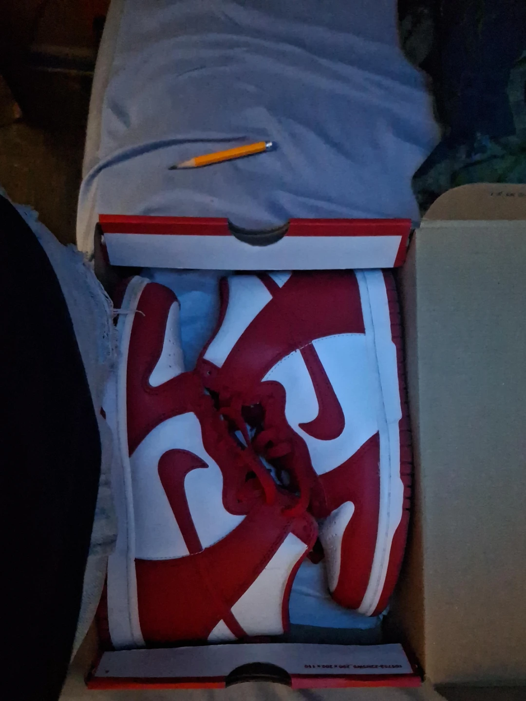 Nike Dunk Low Red White Sneakers