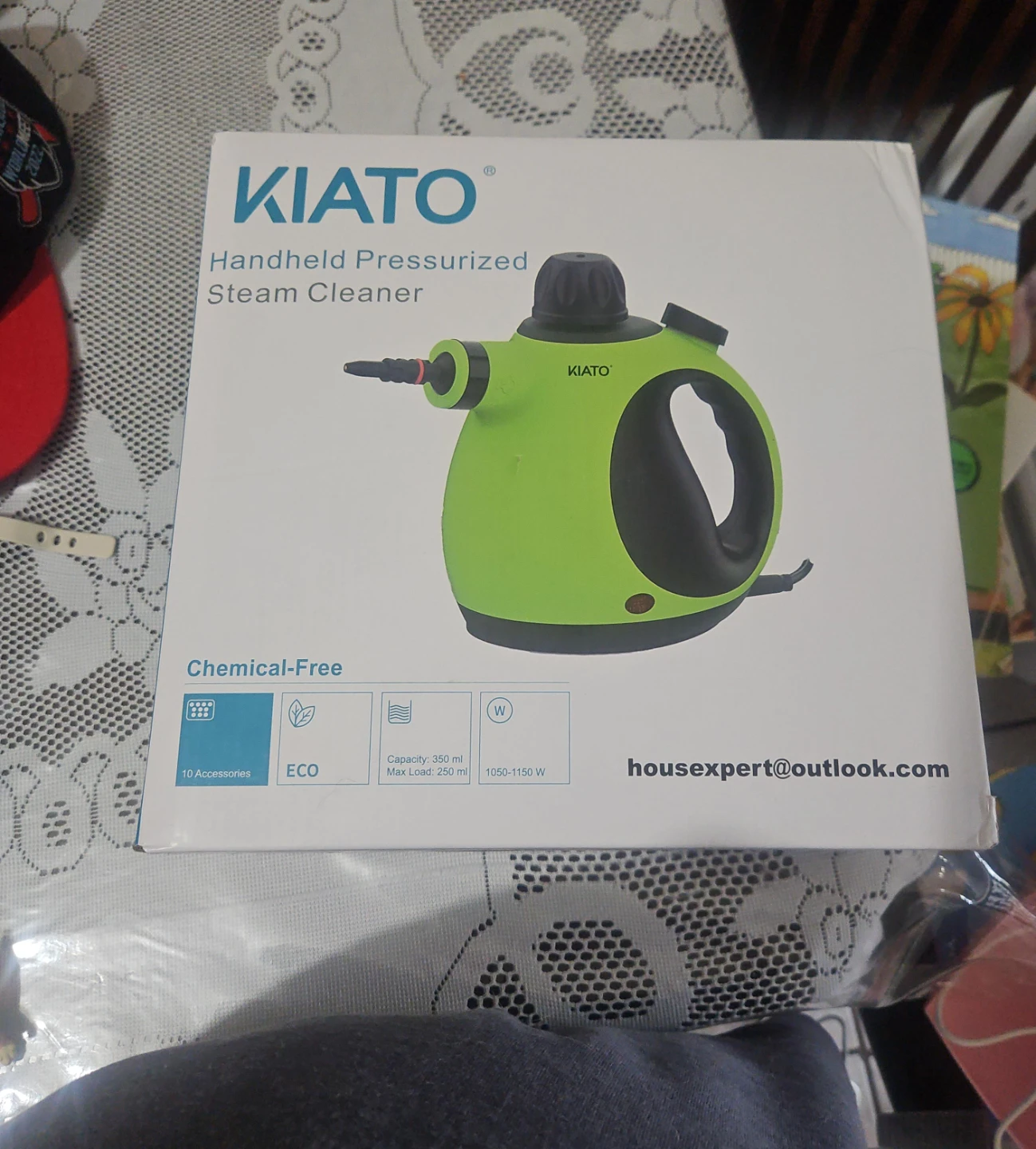 KIATO Handheld Pressurized Steam Cleaner