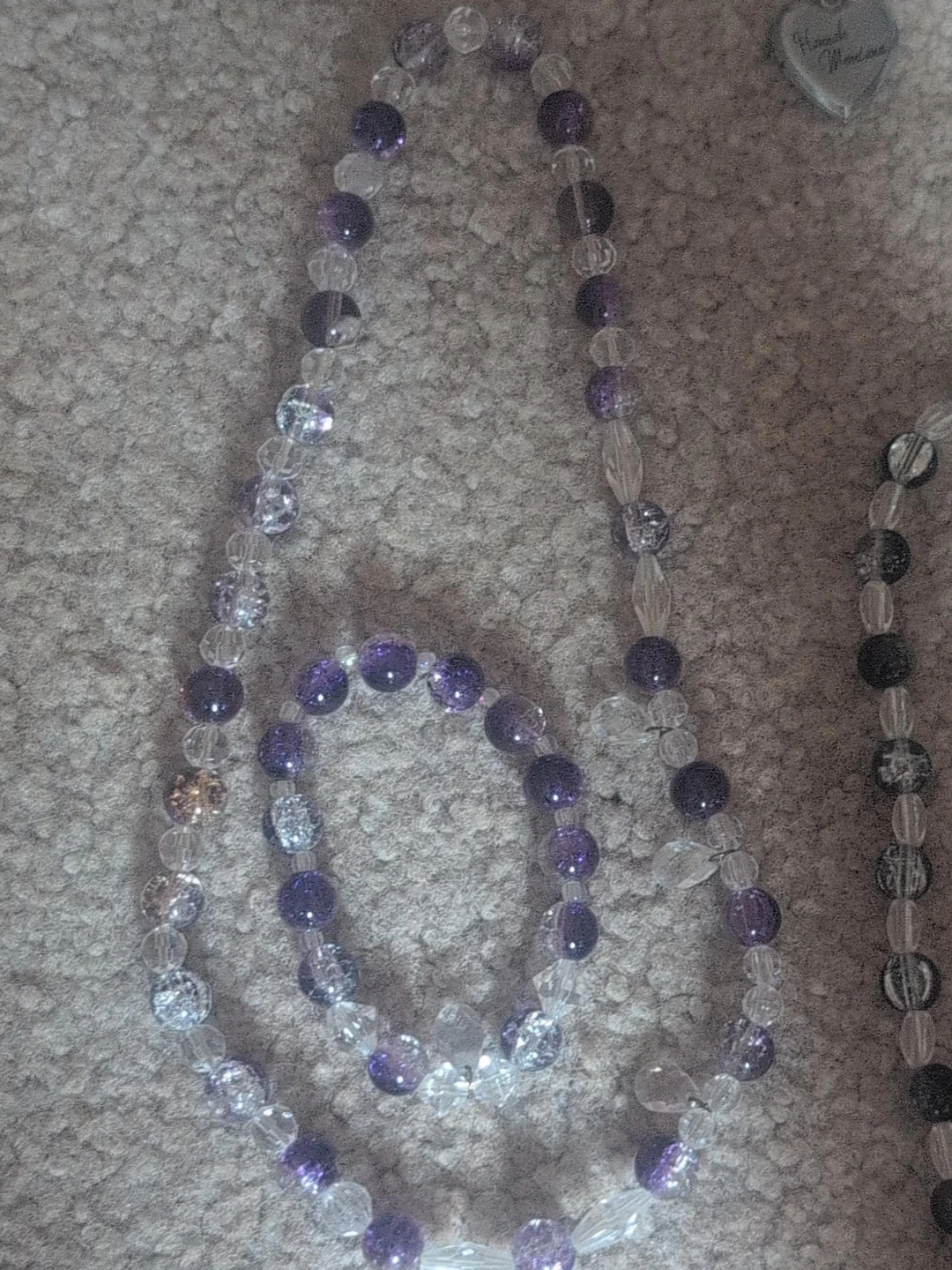 Beaded Necklace and Bracelet Set