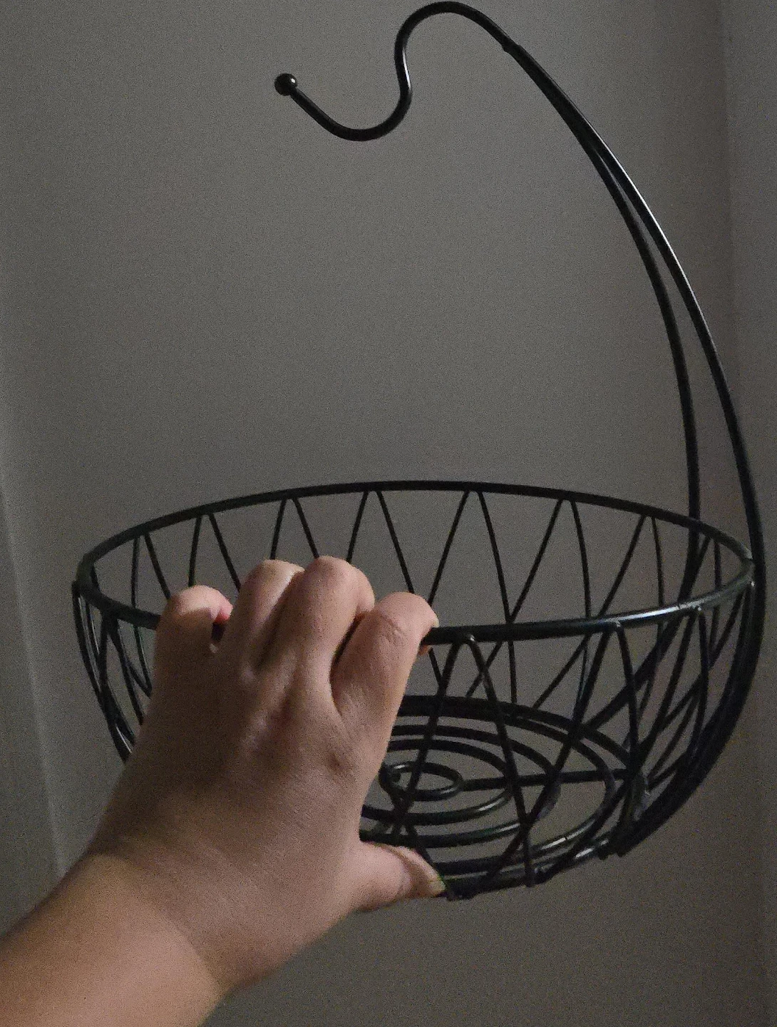 Black Metal Hanging Fruit Basket
