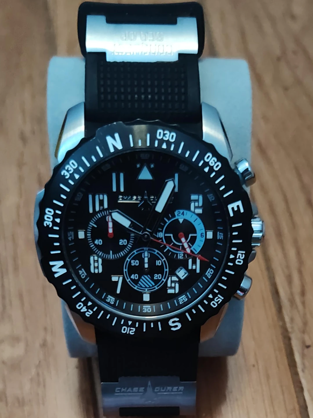 CHASE-DURER  CONQUEST Chronograph Black Dial Watch