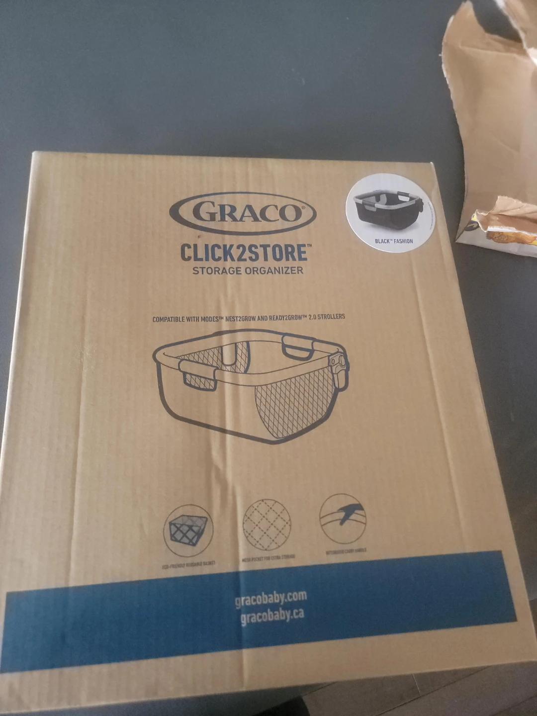 Graco Click2Store Storage Organizer - Black Fashion