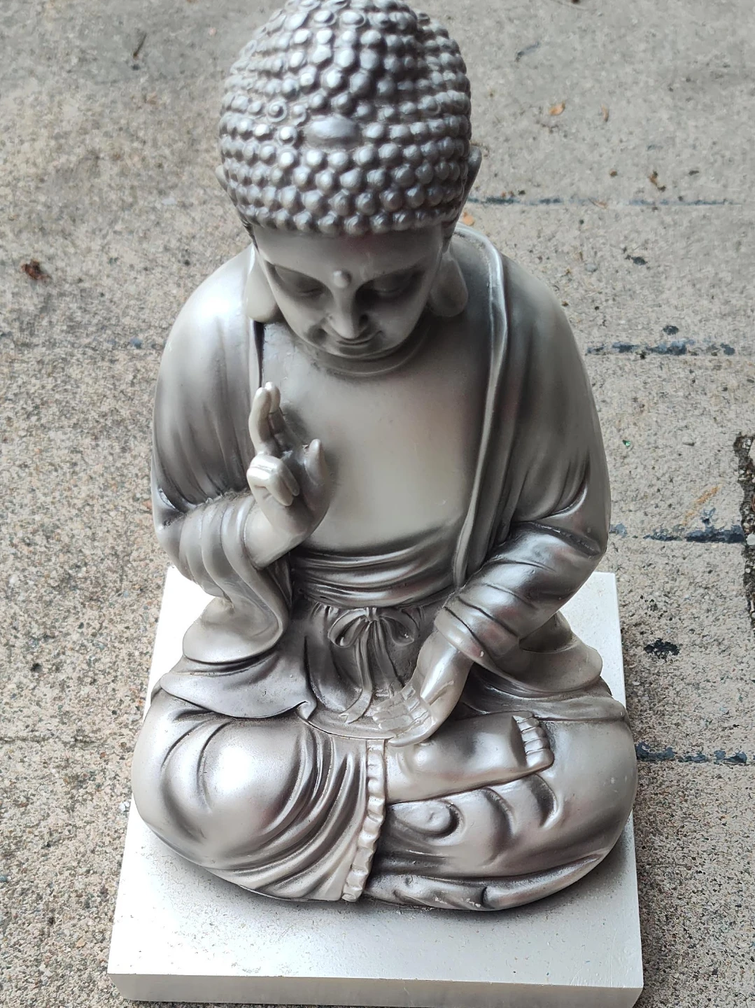 Silver Buddha Statue - photo 3