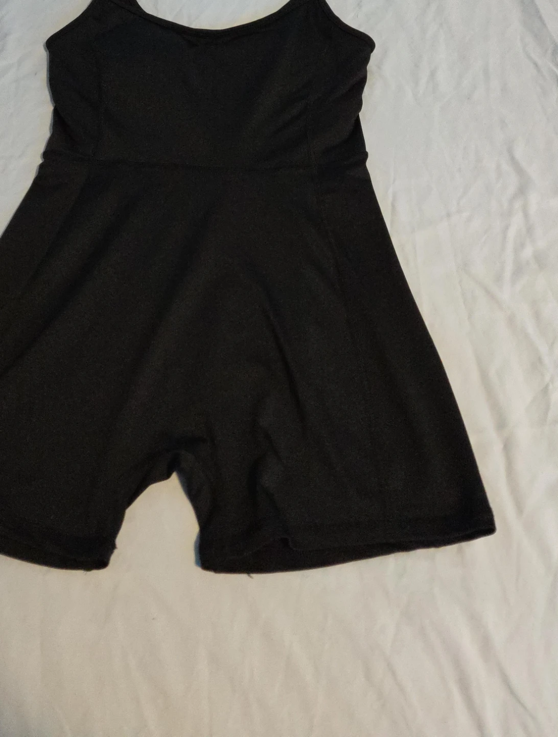 Black Athletic Leotard/Unitard with Shorts