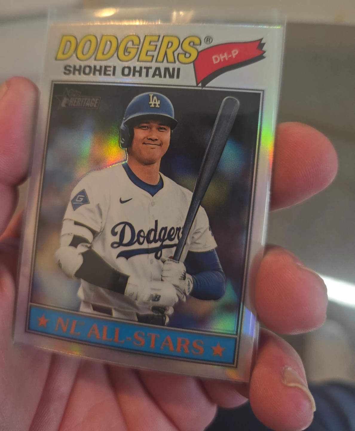 Shohei Ohtani Dodgers Heritage Baseball Card