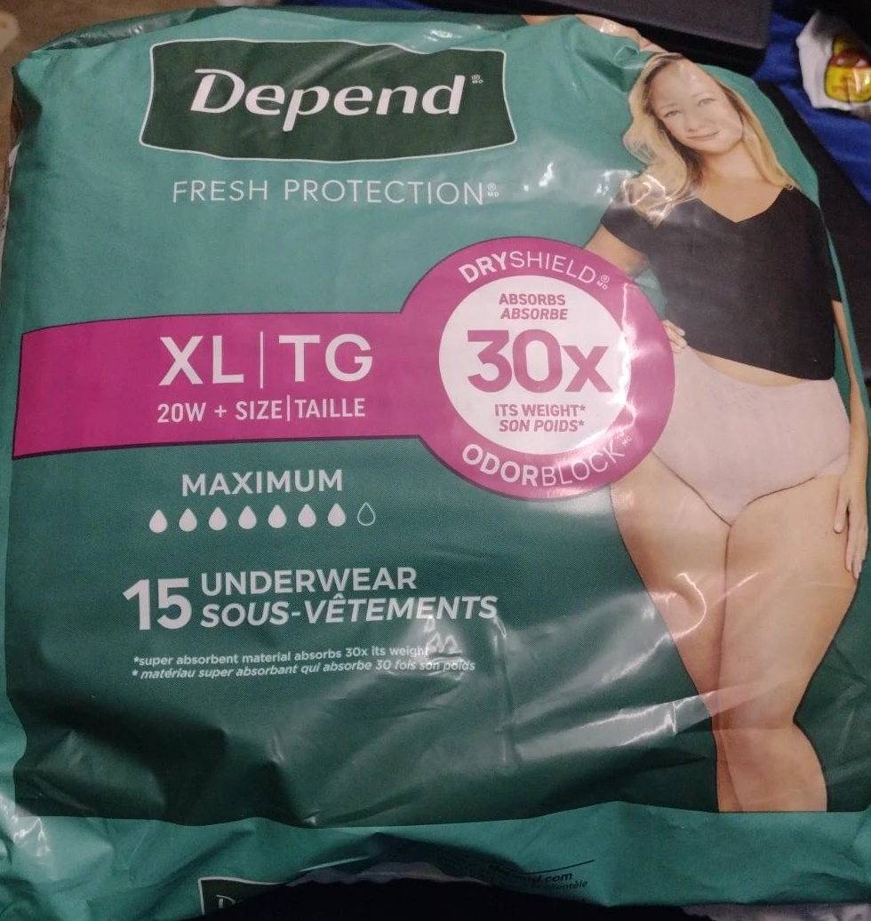 Depend Fresh Protection XL/TG Underwear - 15 Count