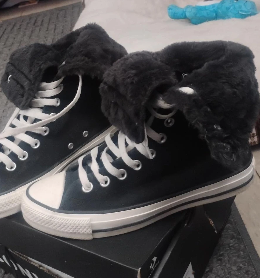 Converse Chuck Taylor All Star High Top Fur Lined Sneakers