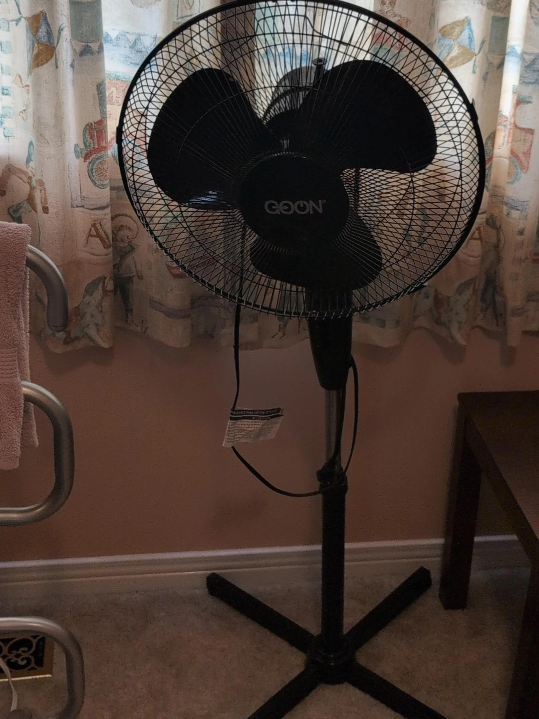 GOON black standing fan