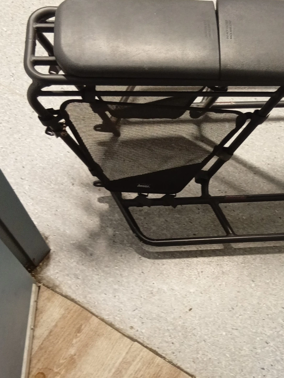Black Bicycle Rear Rack