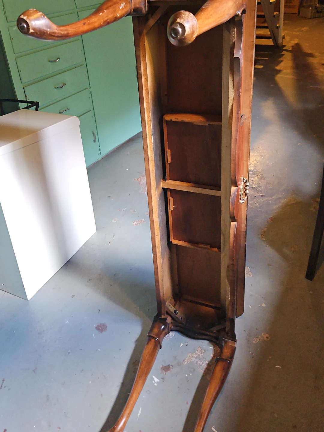 Vintage Wooden Console Table with Drawer