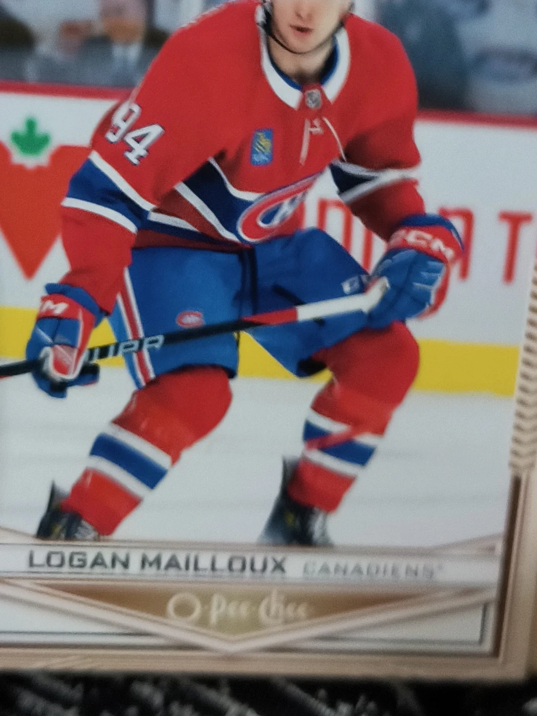 Logan Mailloux Canadiens Hockey Card