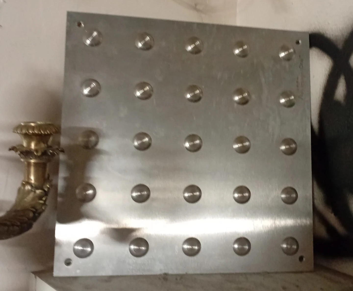 Metal Plate with Raised Studs