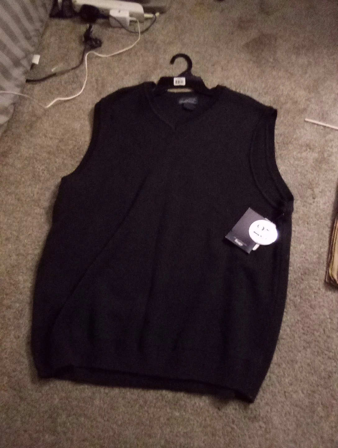 Black V-Neck Sweater Vest