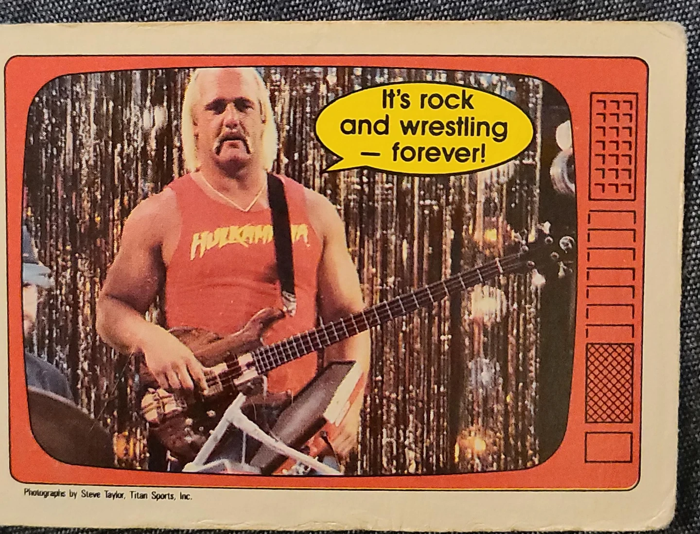 Hulk Hogan It's Rock and Wrestling Forever Card