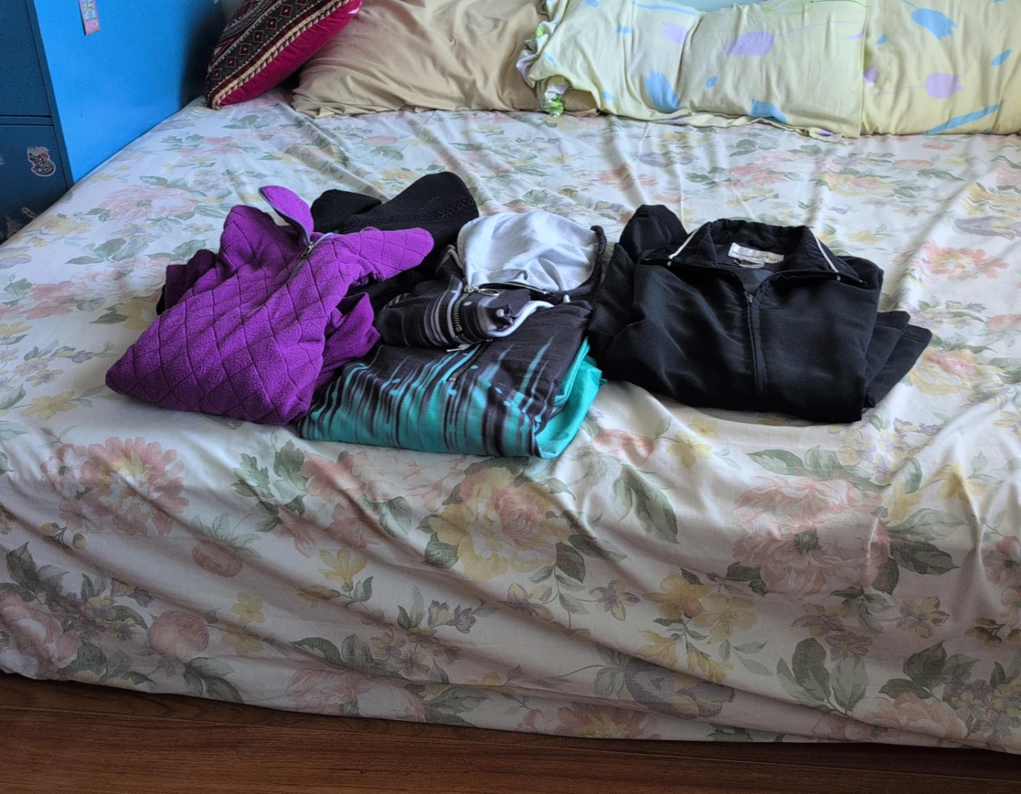 Bundle of Women's Clothing - Fleece, T-shirts, and Zip-up Jacket