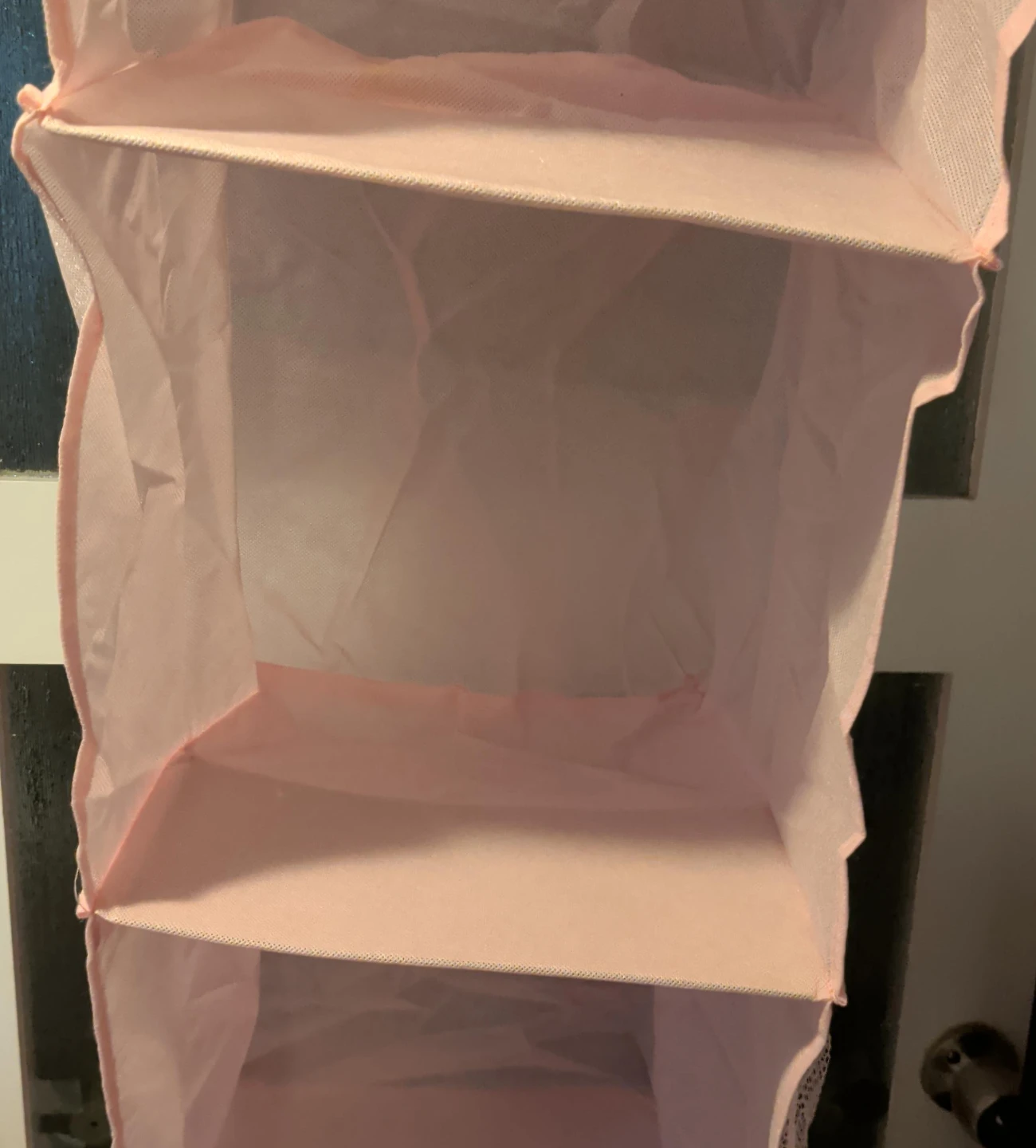 Pink Hanging Shelf Organizer