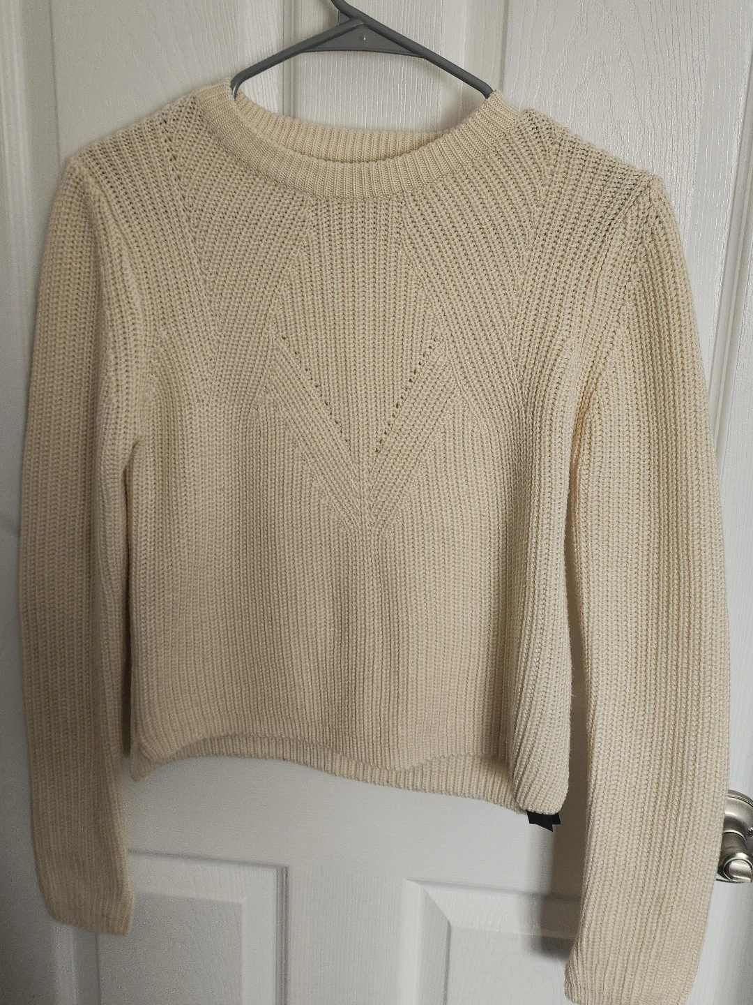 Zara Knit Cream Sweater Size M