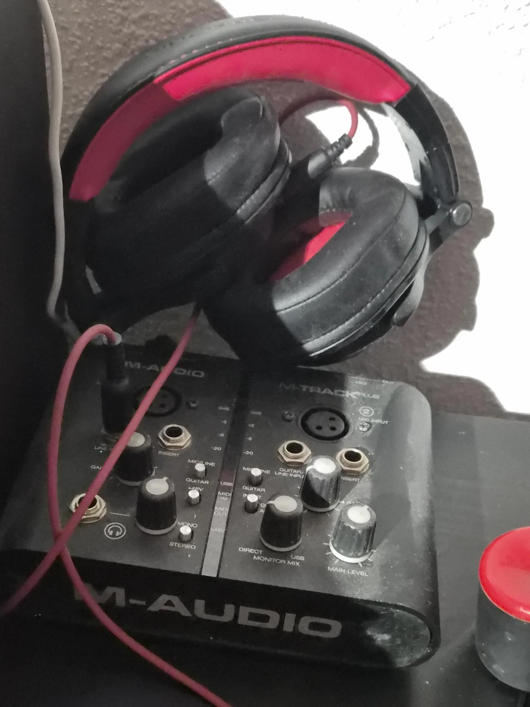 M-Audio M-Track Plus Audio Interface and Headphones