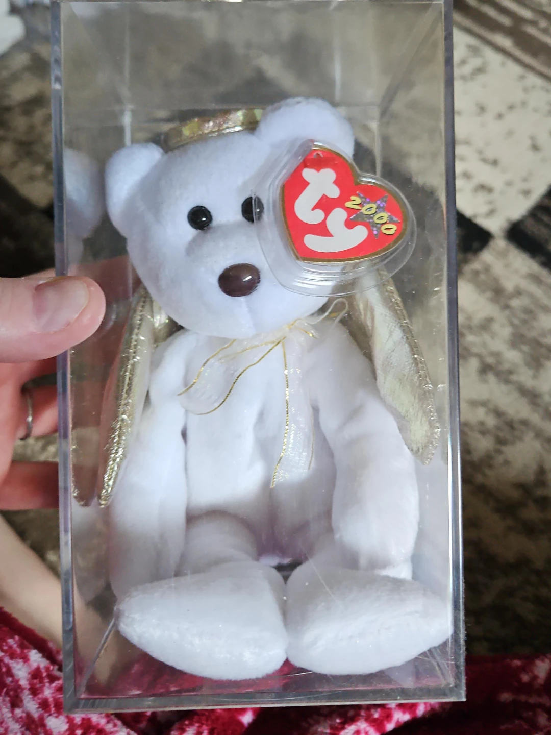 Ty Beanie Baby Halo Bear 2000