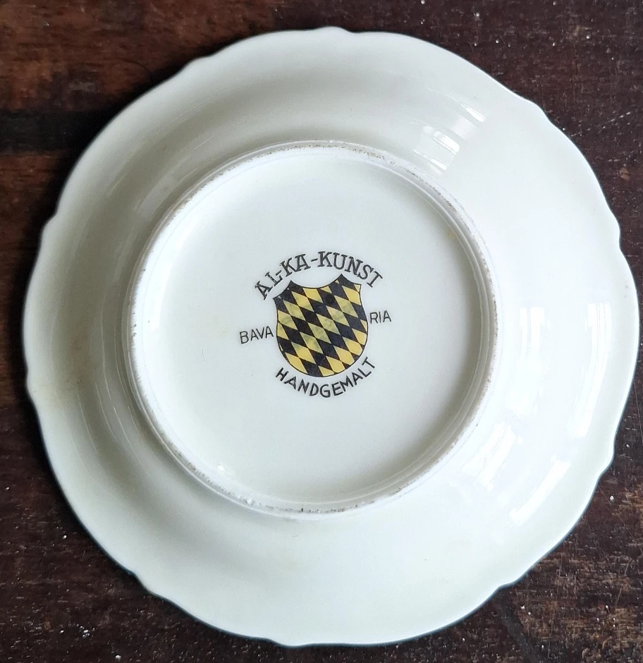 Al-Ka-Kunst Bavaria Handgemalt Small Plates (Set of 4)