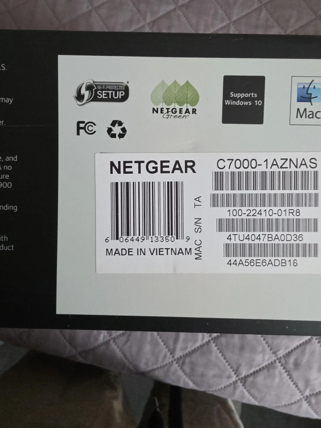 NETGEAR C7000-1AZNAS AC1900 WiFi Cable Modem Router - photo 2