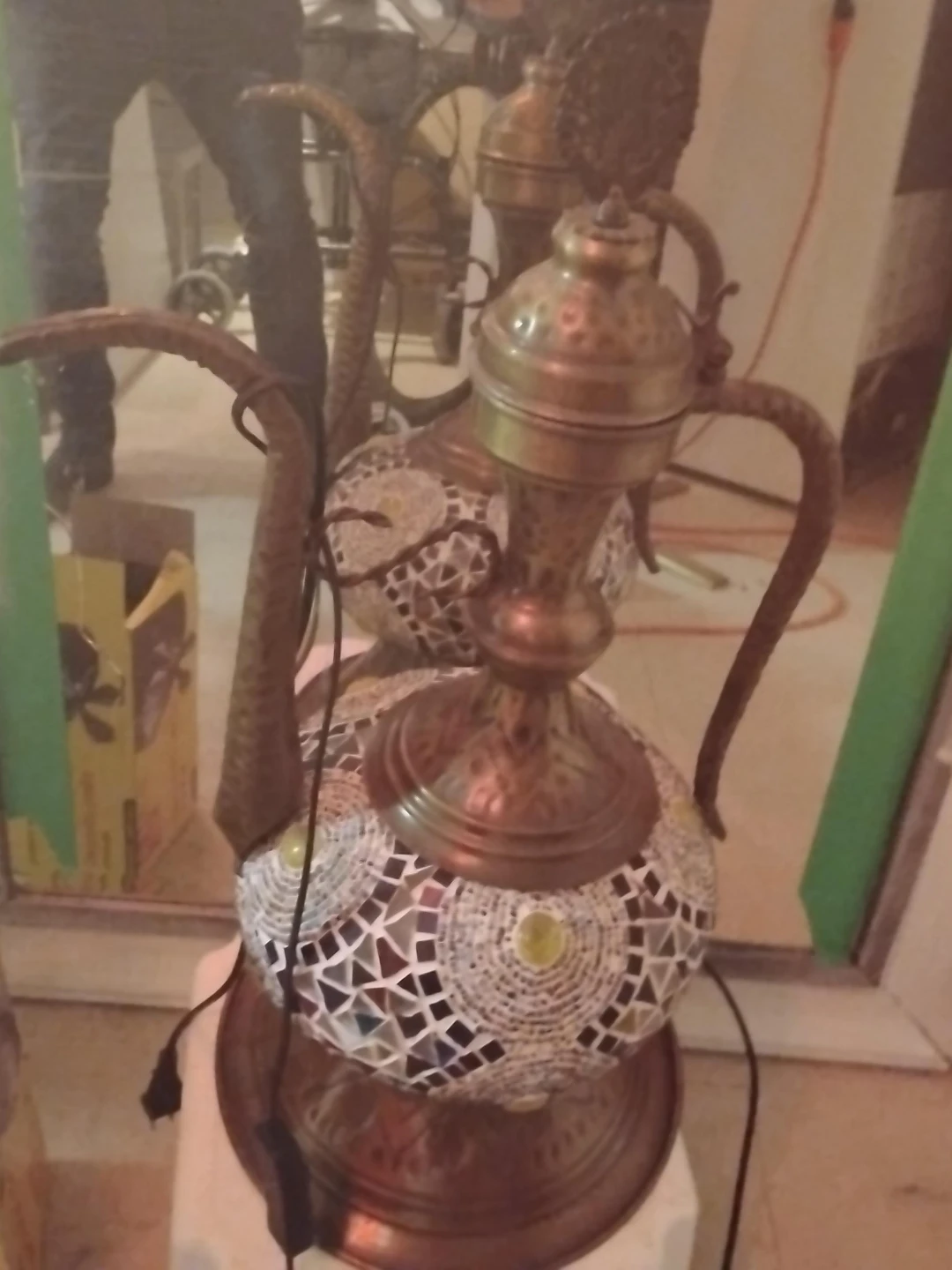 Mosaic Decanter Style Lamp