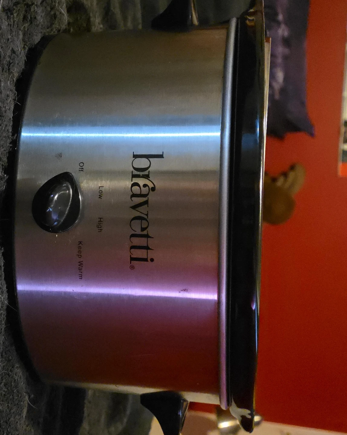Bravetti Slow Cooker with Glass Lid