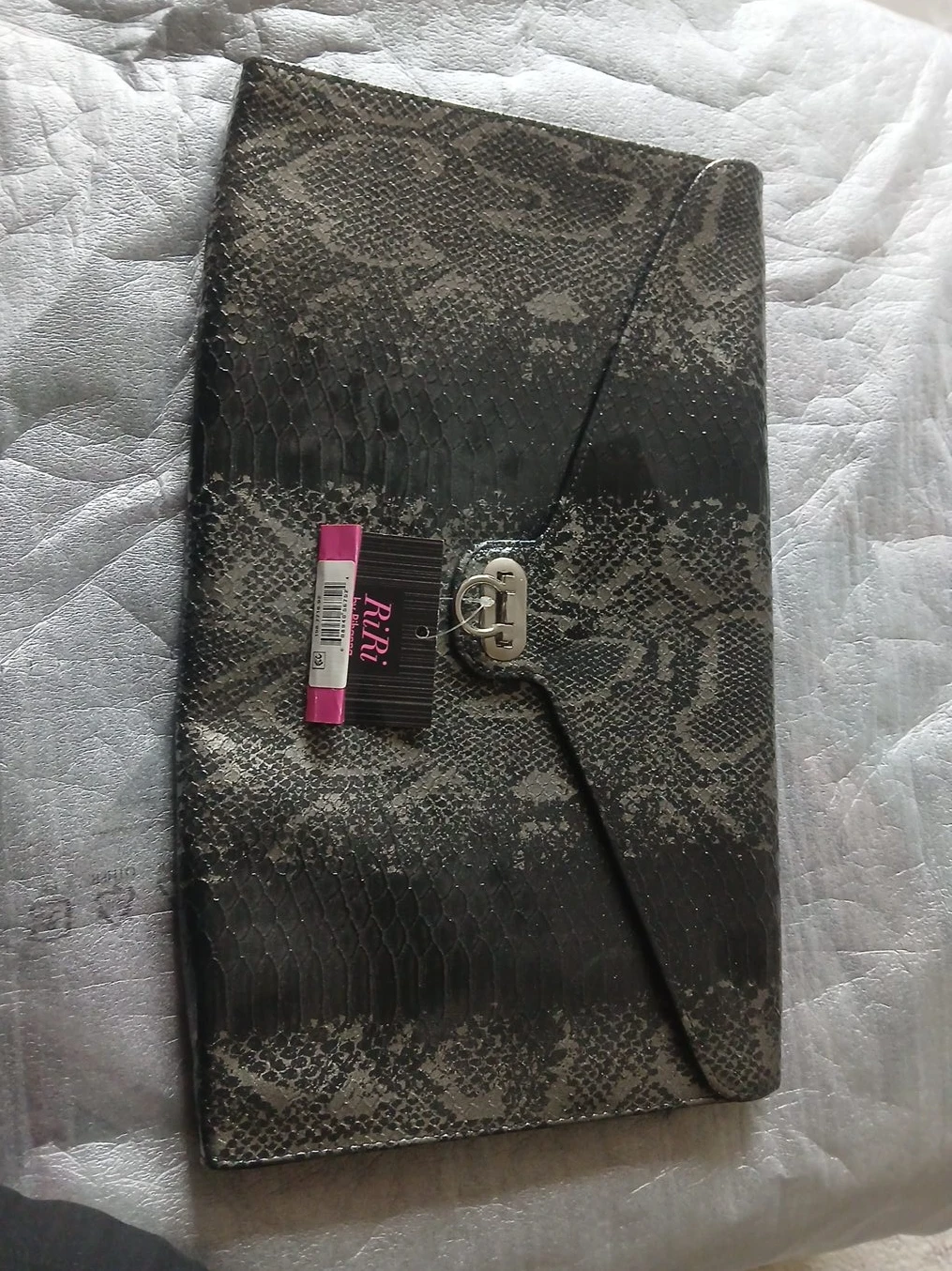 Riri Clutch/Envelope Bag - Snakeskin Pattern