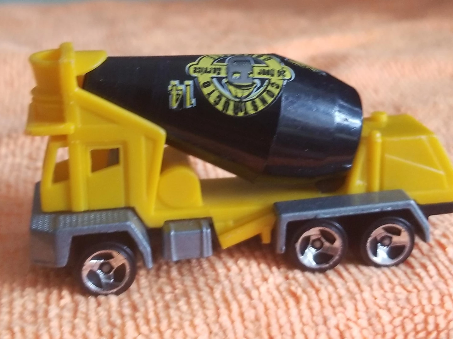 Yellow Cement Mixer Toy Truck
