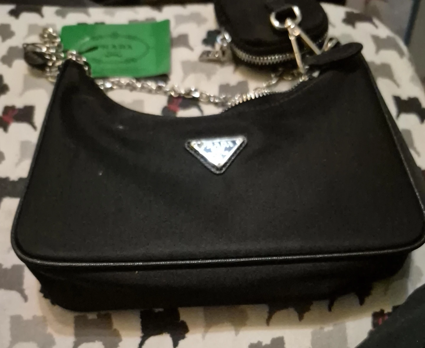 Prada Black Nylon Shoulder Bag