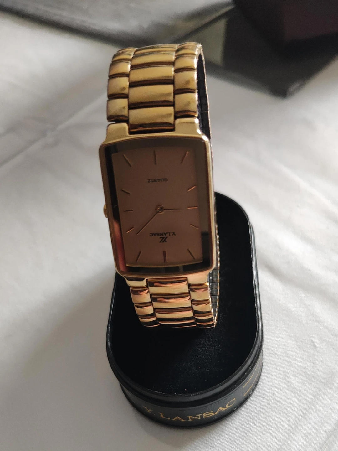 Y. LANSAC Quartz Watch - Gold Tone