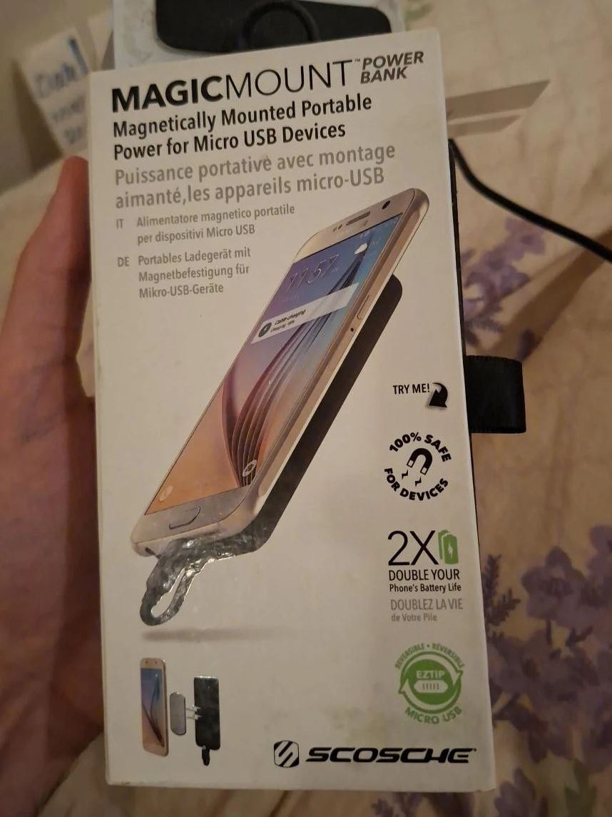 Scosche MagicMount Portable Power Bank for Micro USB Devices