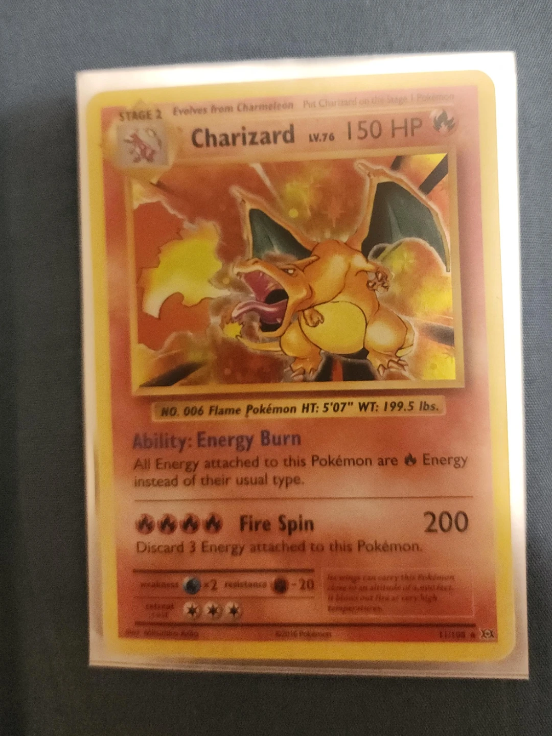 Pokemon Charizard LV.76 Trading Card