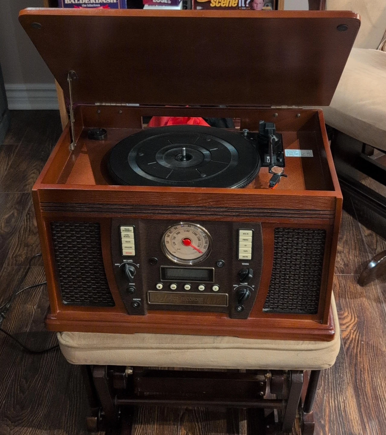 Record Player with CD Recorder and Radio