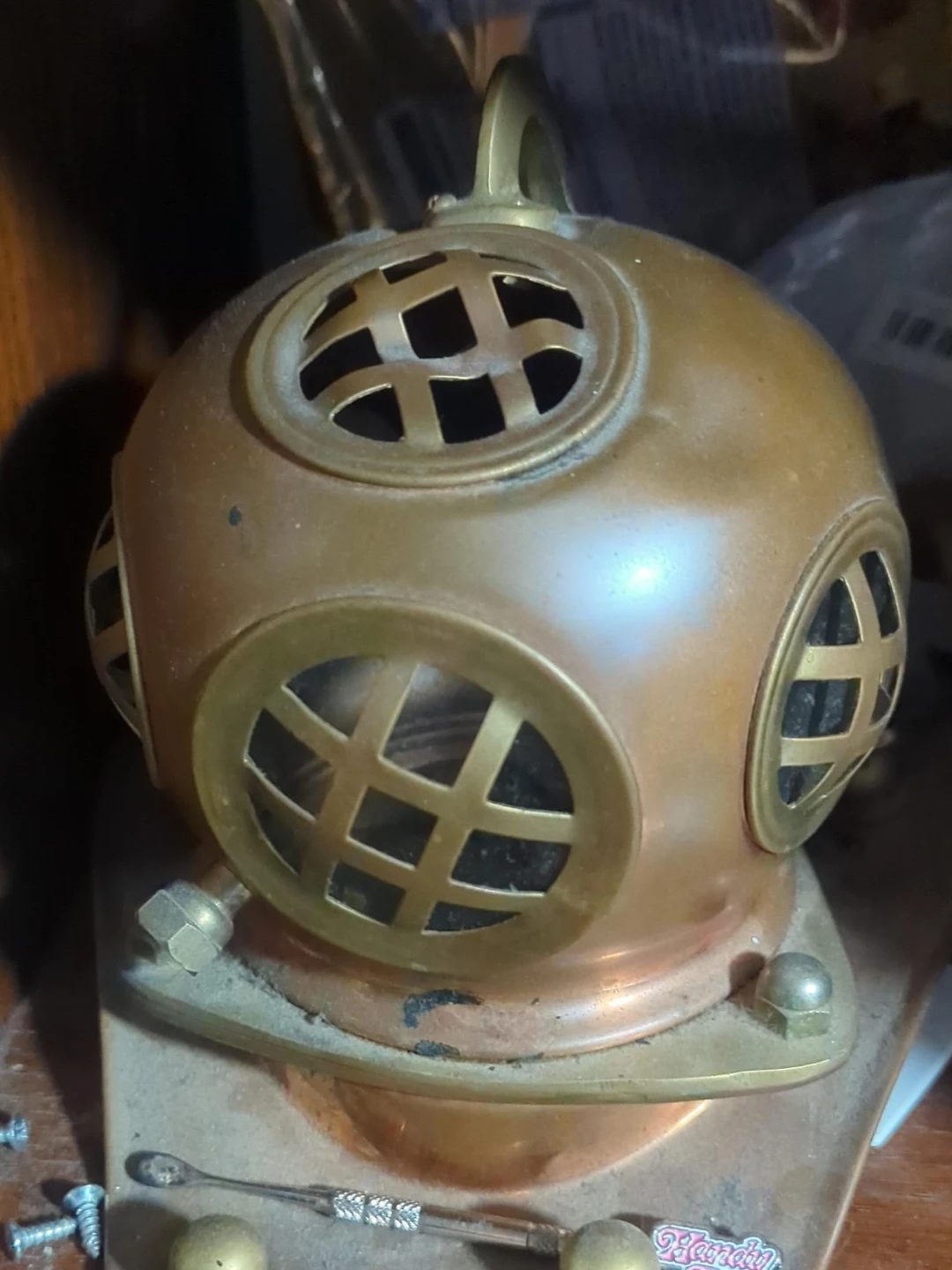 Brass Diving Helmet Decor