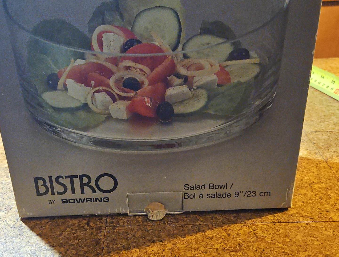 Bistro by Bowring Glass Salad Bowl - 9"/23 cm