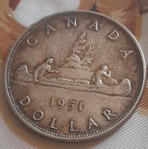 1951 Canada Dollar Coin