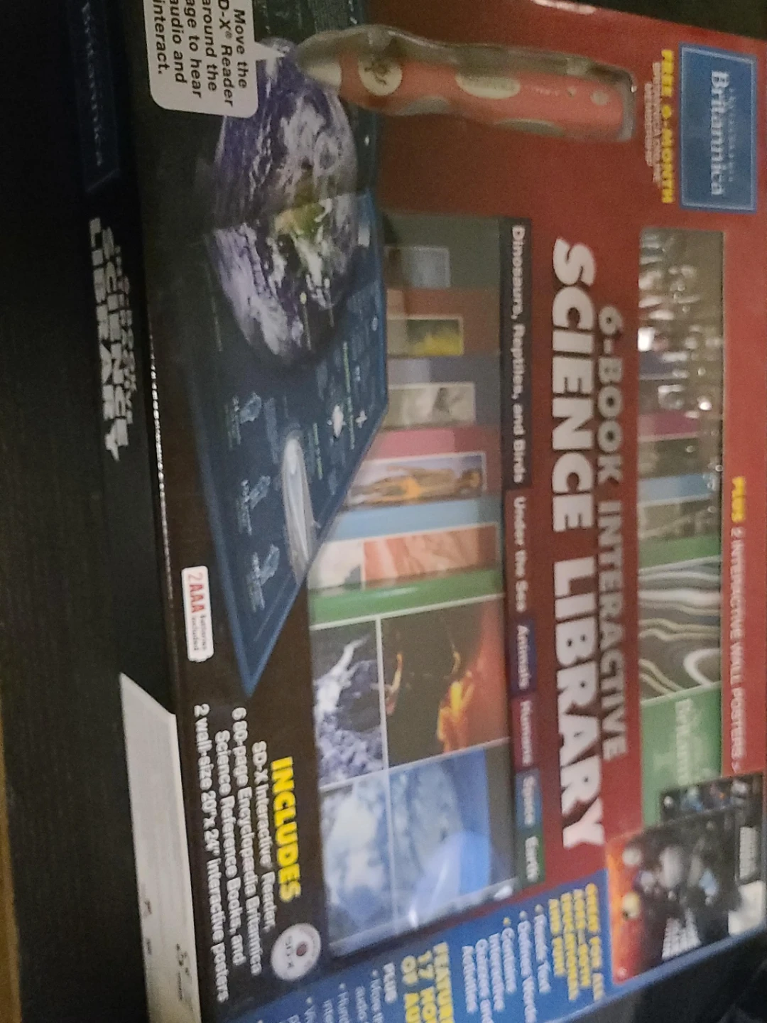 Britannica 6-Book Interactive Science Library with SD-X Reader