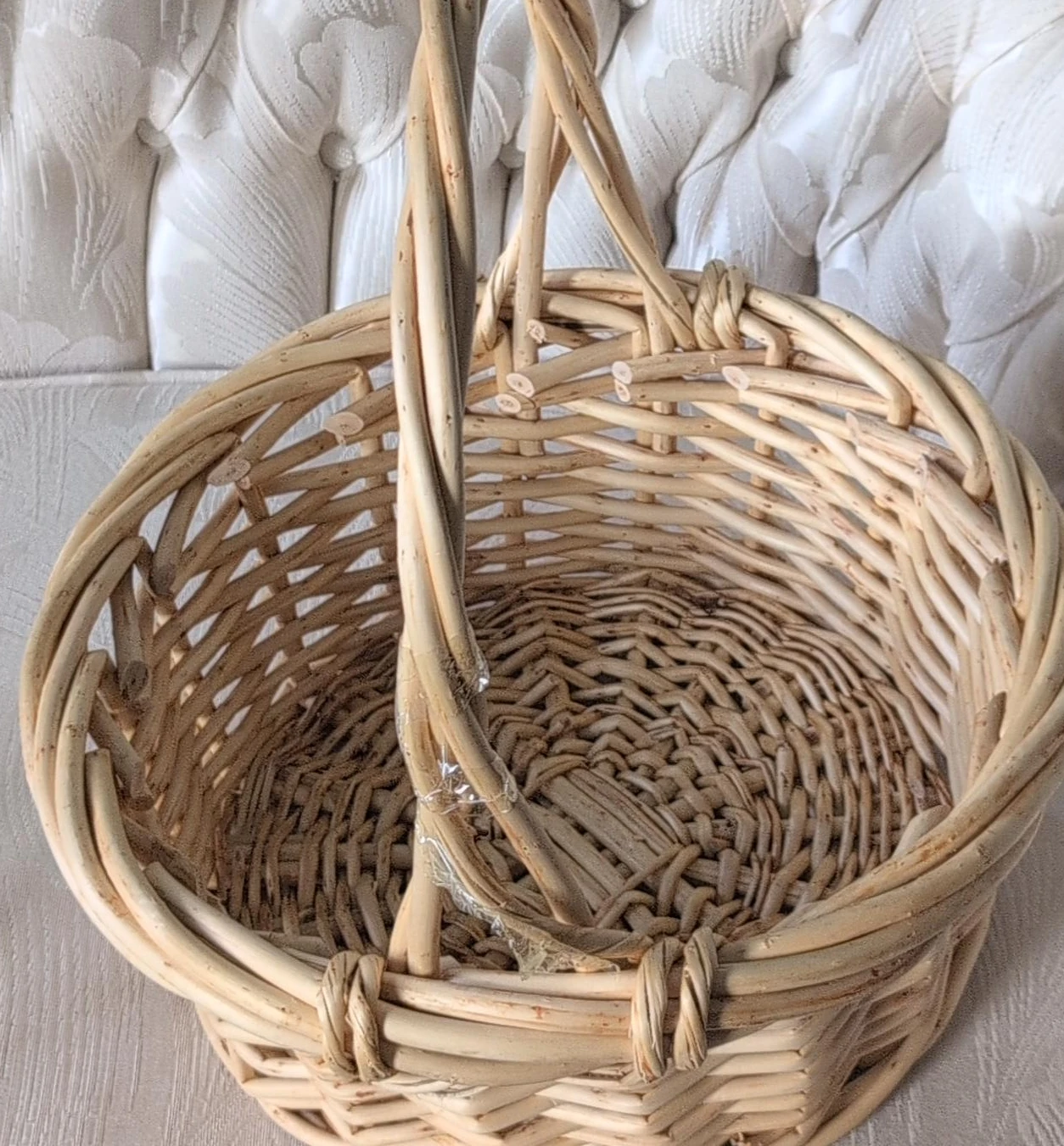 Wicker Basket with Handle