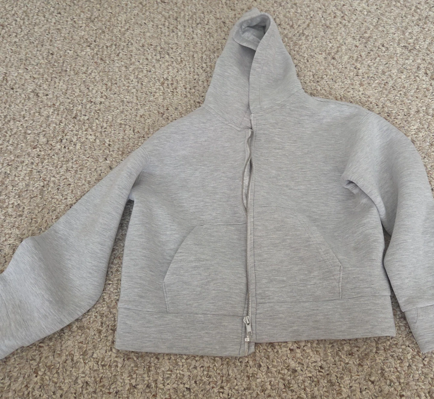 Grey Full Zip Hoodie