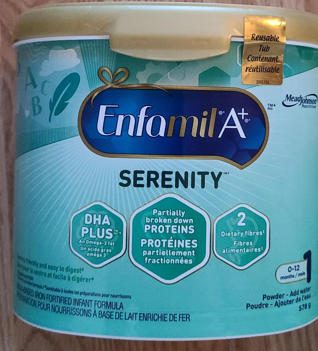 Enfamil A+ Serenity Infant Formula 578g