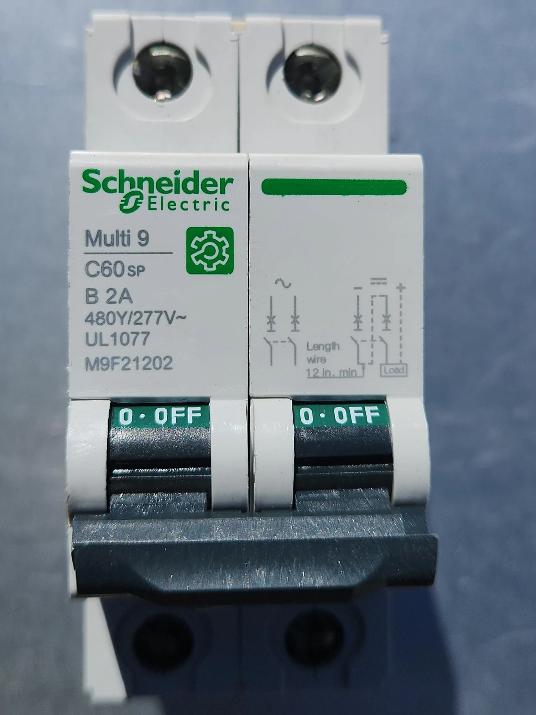 Schneider Electric Multi 9 C60SP Circuit Breaker 2A dinrail