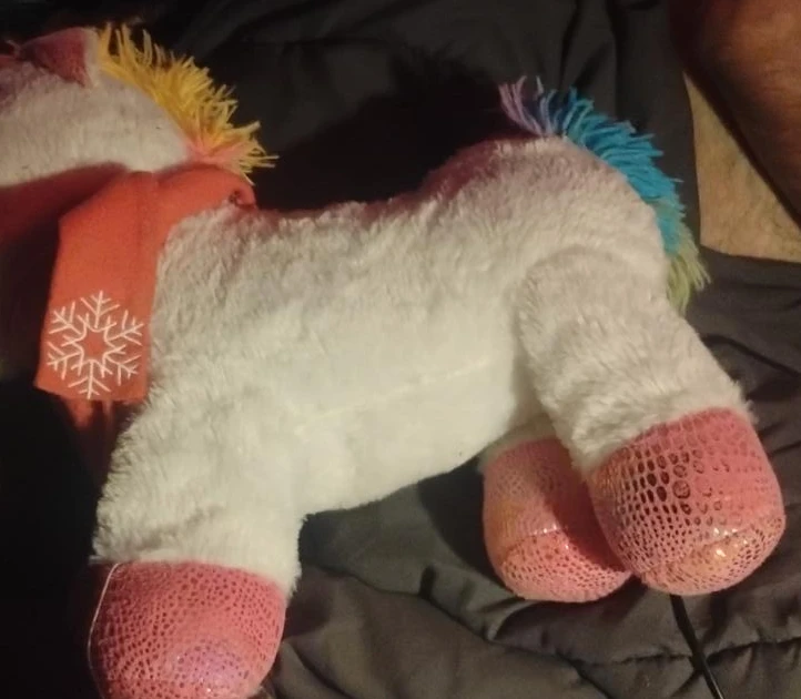 Plush Unicorn Stuffed Animal with Scarf