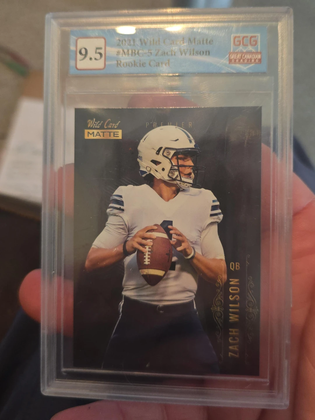 2021 Wild Card Matte Zach Wilson Rookie Card #MBC-5