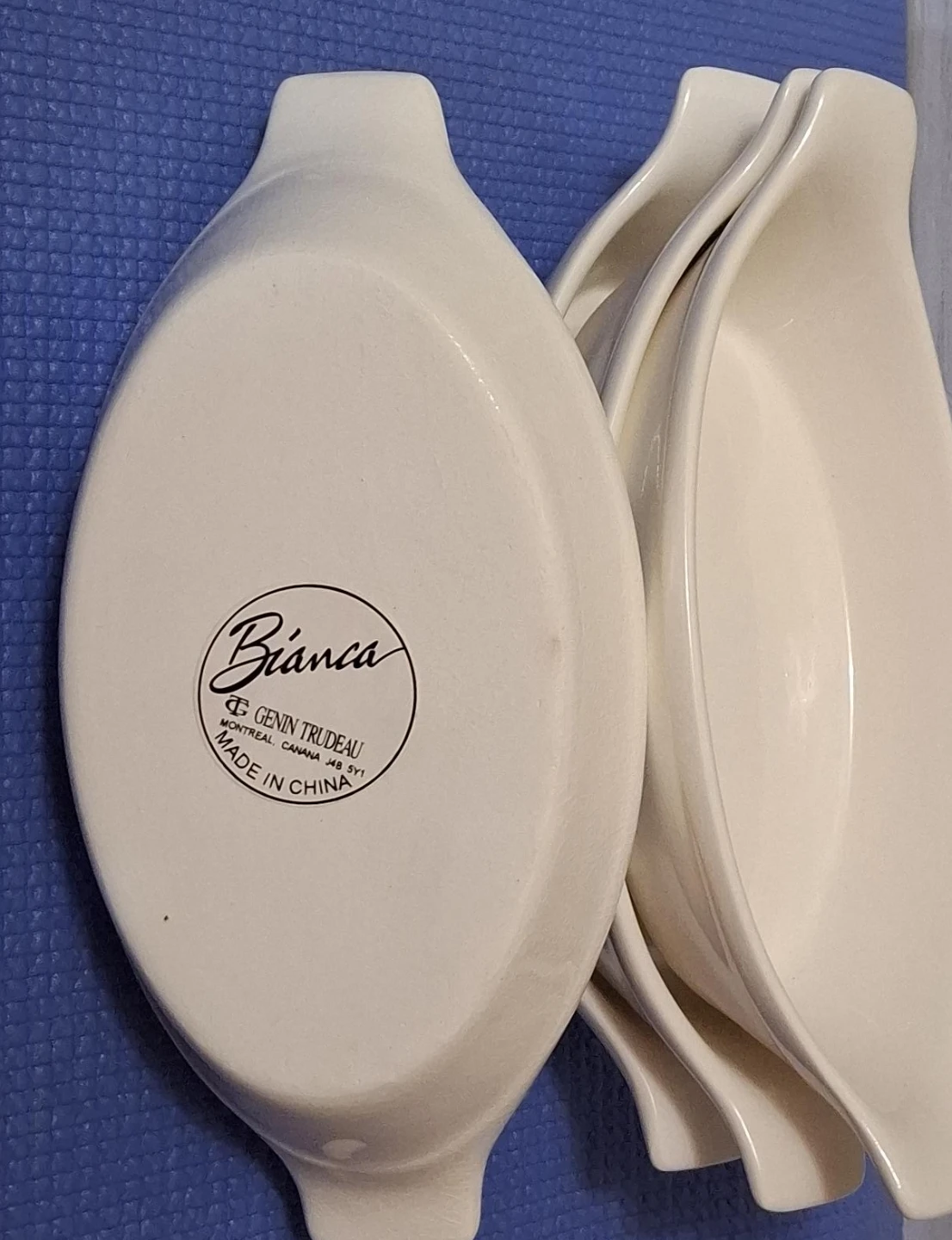 Set of 4 Bianca by Genin Trudeau Oval Au Gratin Dishes